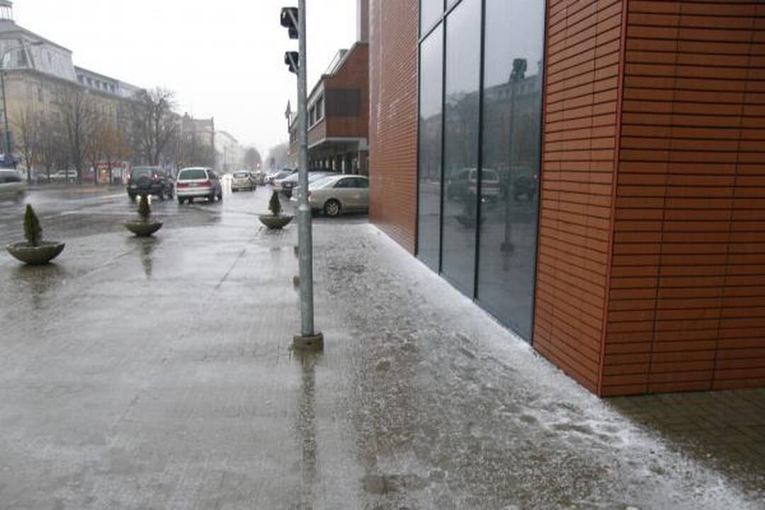 Klaipėdoje iškrito pirmasis sniegas