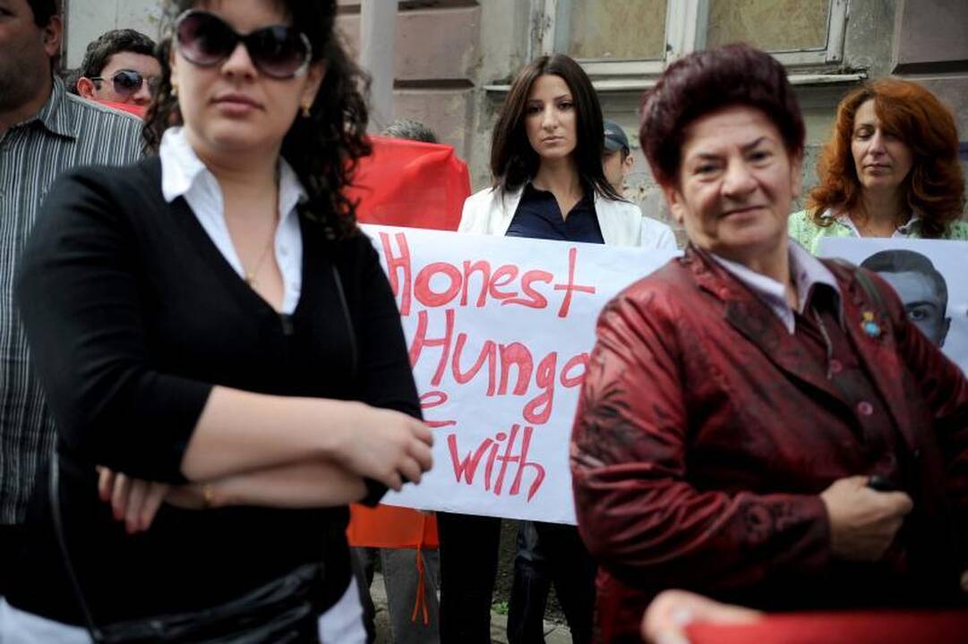 Sostinėje prie Vengrijos ambasados armėnų protestas