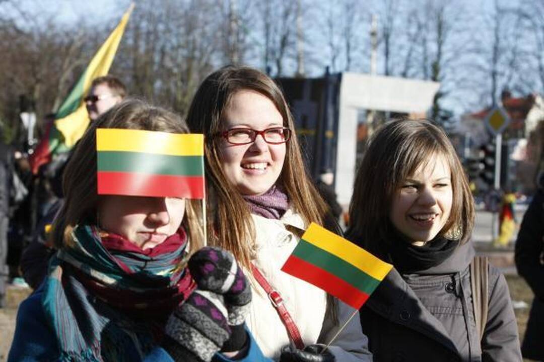 Klaipėdiečiai statė "Laisvės žiburį" 