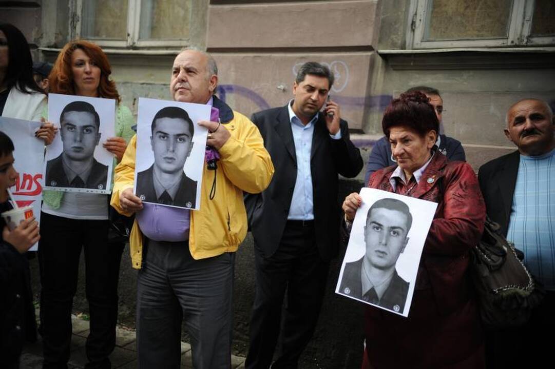 Sostinėje prie Vengrijos ambasados armėnų protestas