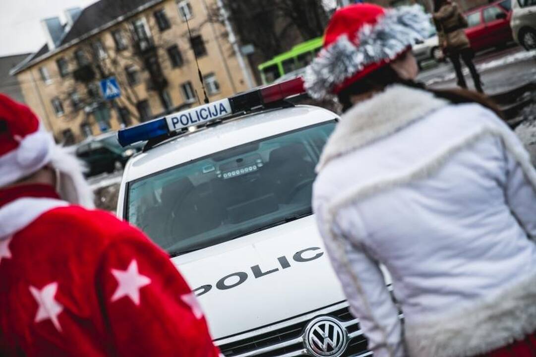 Naujametė policininkų dovana – šimtai atšvaitų