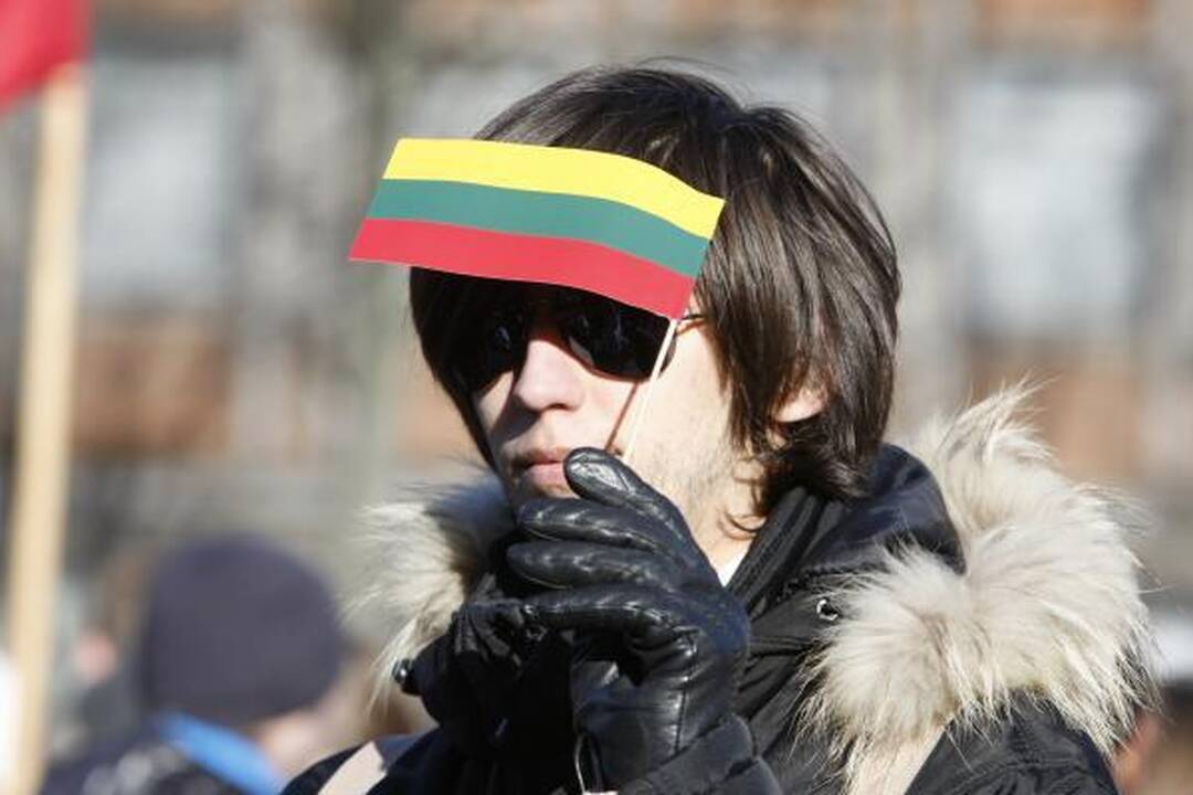 Klaipėdiečiai statė "Laisvės žiburį" 