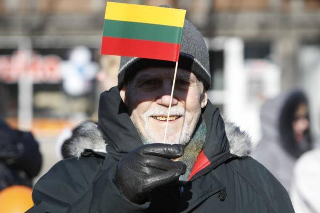 Klaipėdiečiai statė "Laisvės žiburį" 