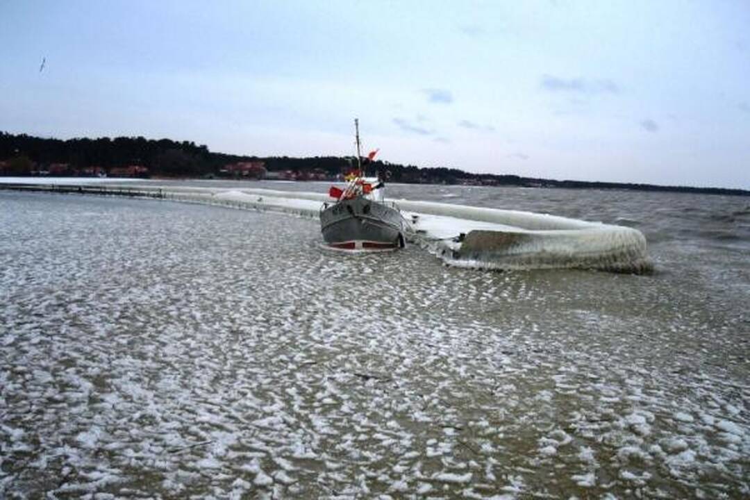Nidoje – gamtos sukurtos ledo skulptūros