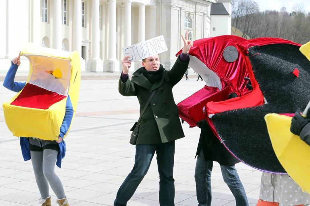 Vilniaus gatvėse – studentų kova už savo teises