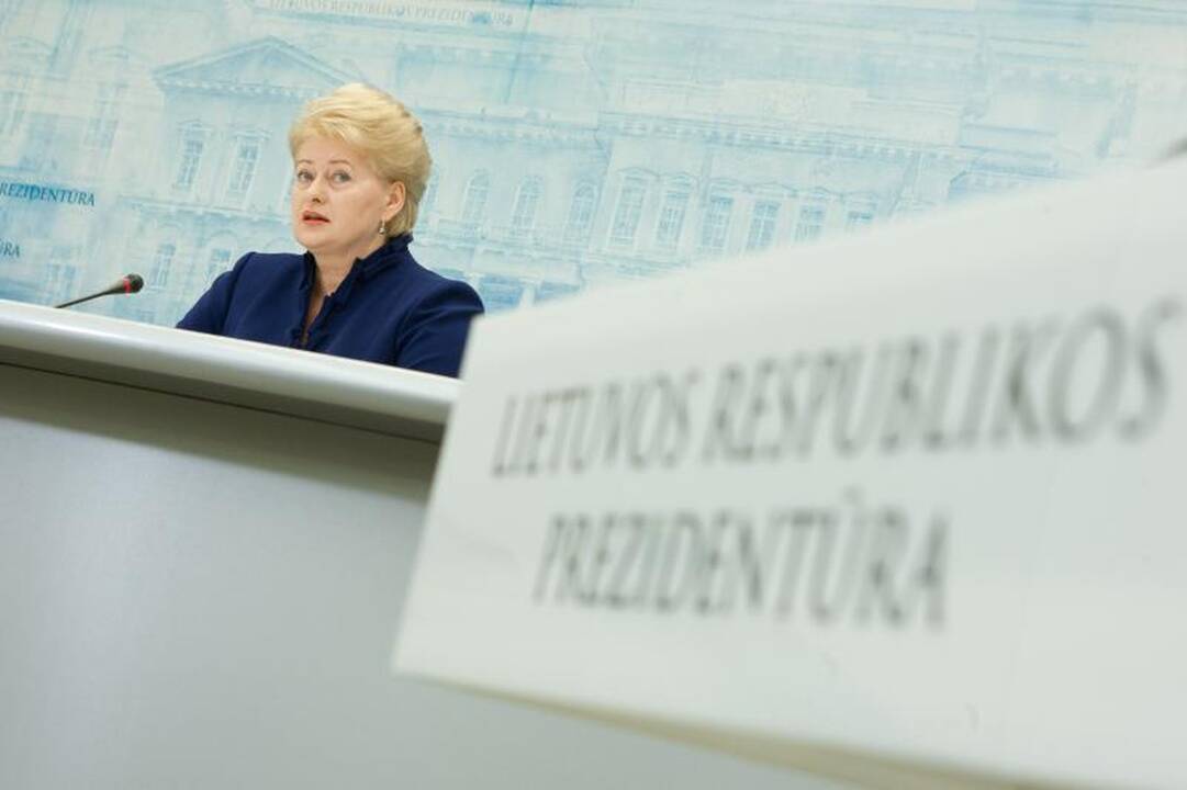 Prezidentė ragina toliau laikytis finansinės drausmės