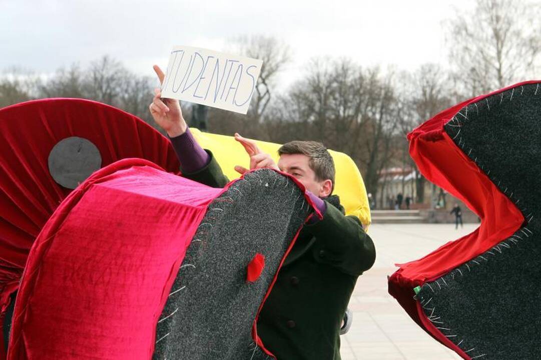 Vilniaus gatvėse – studentų kova už savo teises