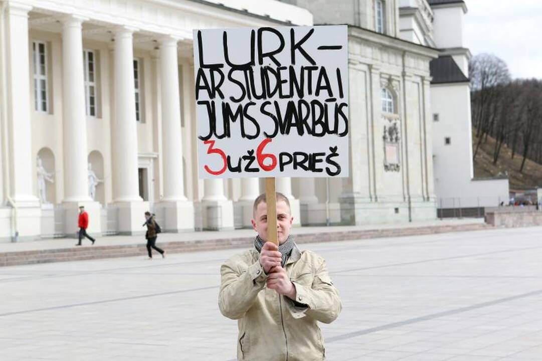Vilniaus gatvėse – studentų kova už savo teises