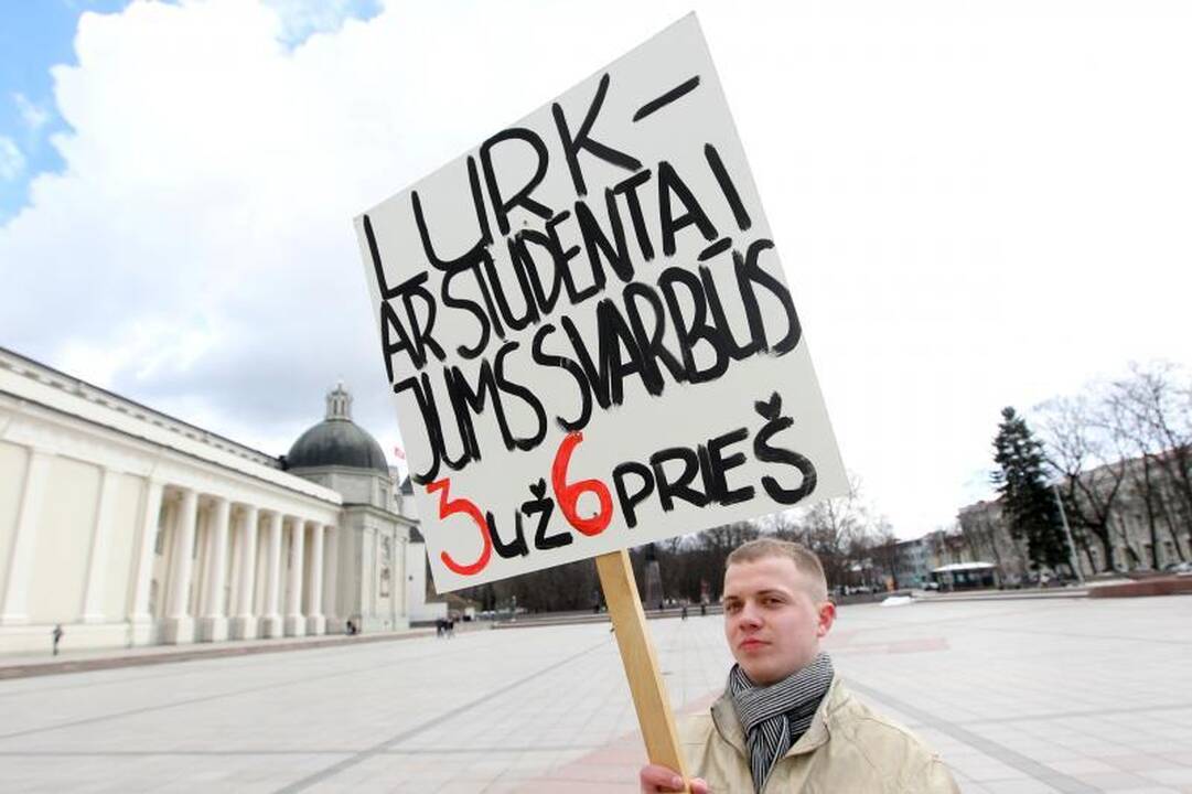 Vilniaus gatvėse – studentų kova už savo teises