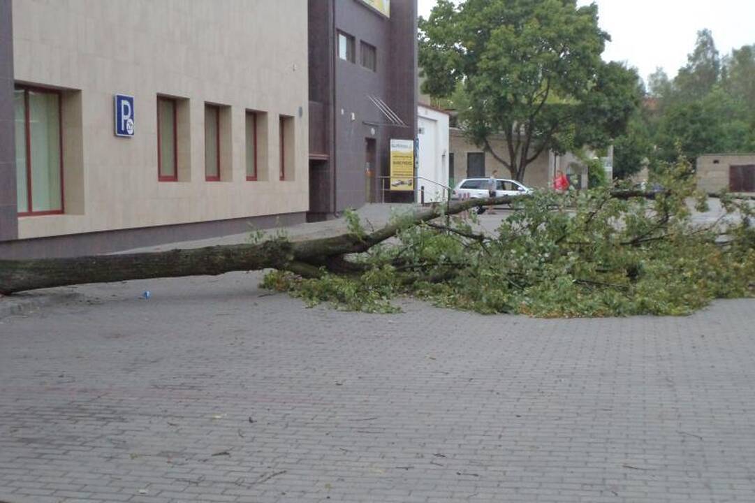 Penkias minutes trukęs škvalas nusiaubė Lietuvos pajūrį 