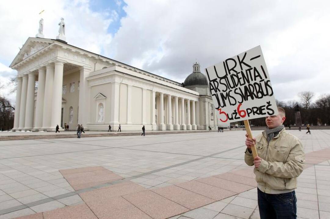 Vilniaus gatvėse – studentų kova už savo teises