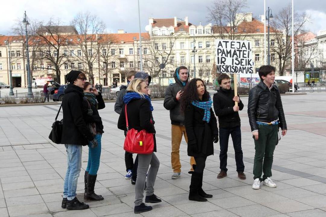 Vilniaus gatvėse – studentų kova už savo teises