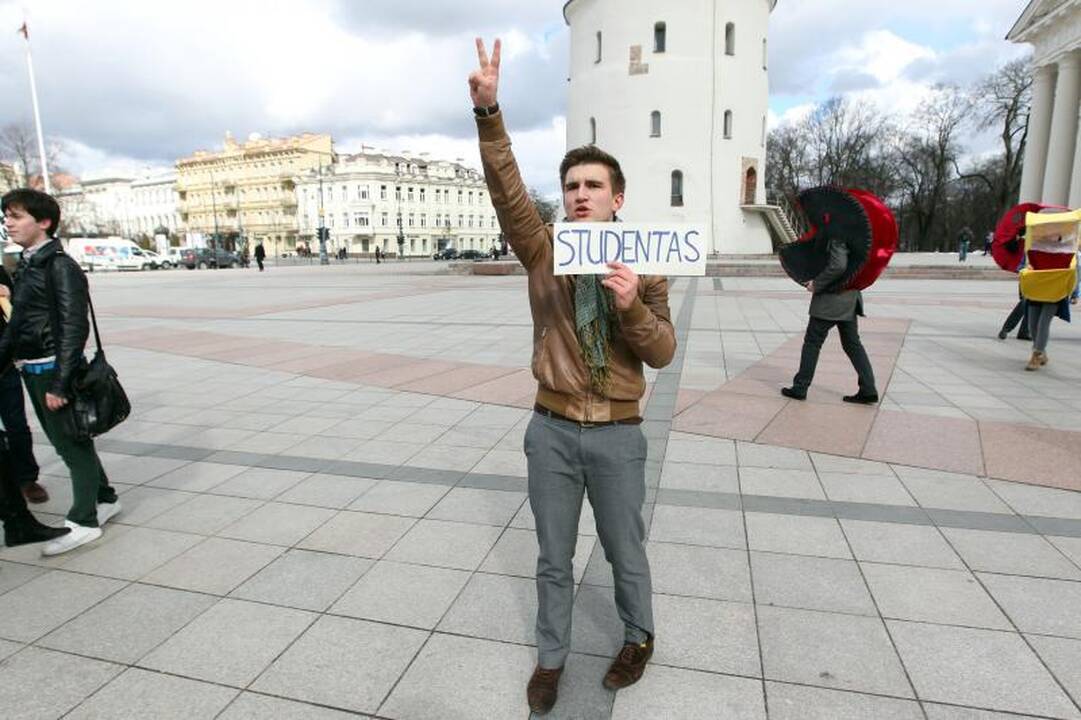 Vilniaus gatvėse – studentų kova už savo teises