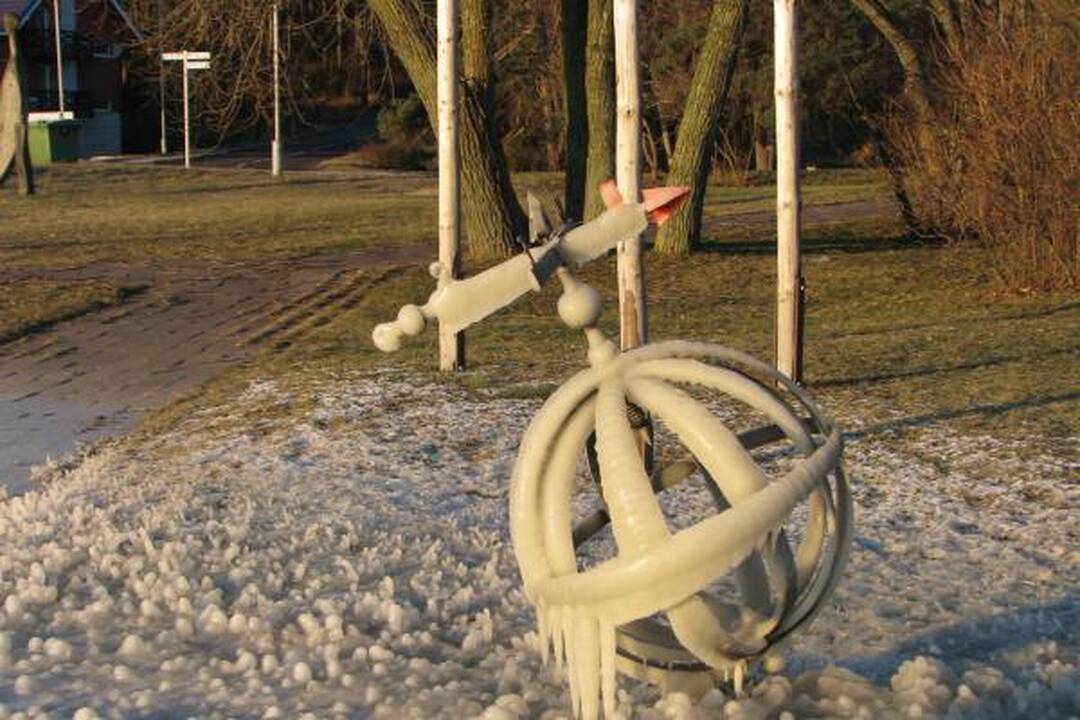 Nidoje – gamtos sukurtos ledo skulptūros
