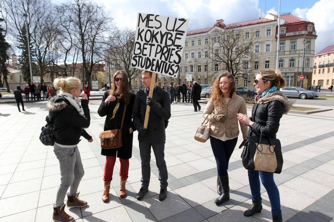 Vilniaus gatvėse – studentų kova už savo teises