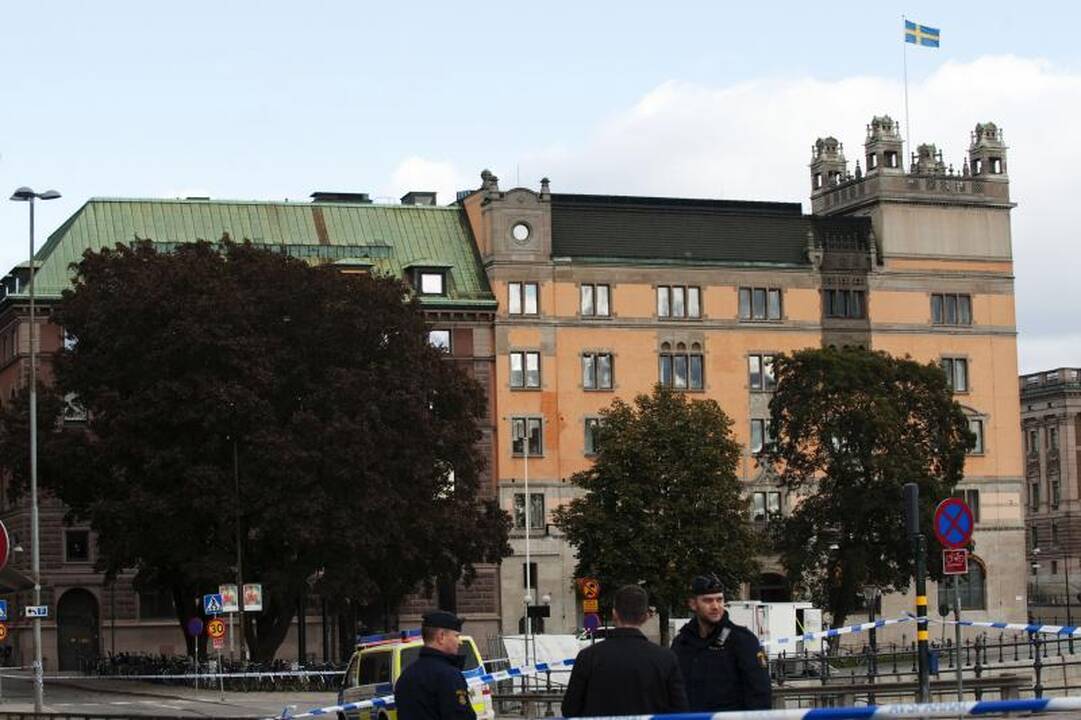 Dėl galimo sprogmens evakuota dalis Švedijos vyriausybės pastato