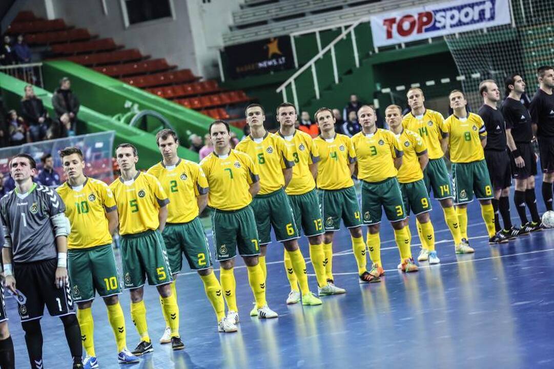 Po atkaklios kovos Lietuvos salės futbolo rinktinė nusileido anglams