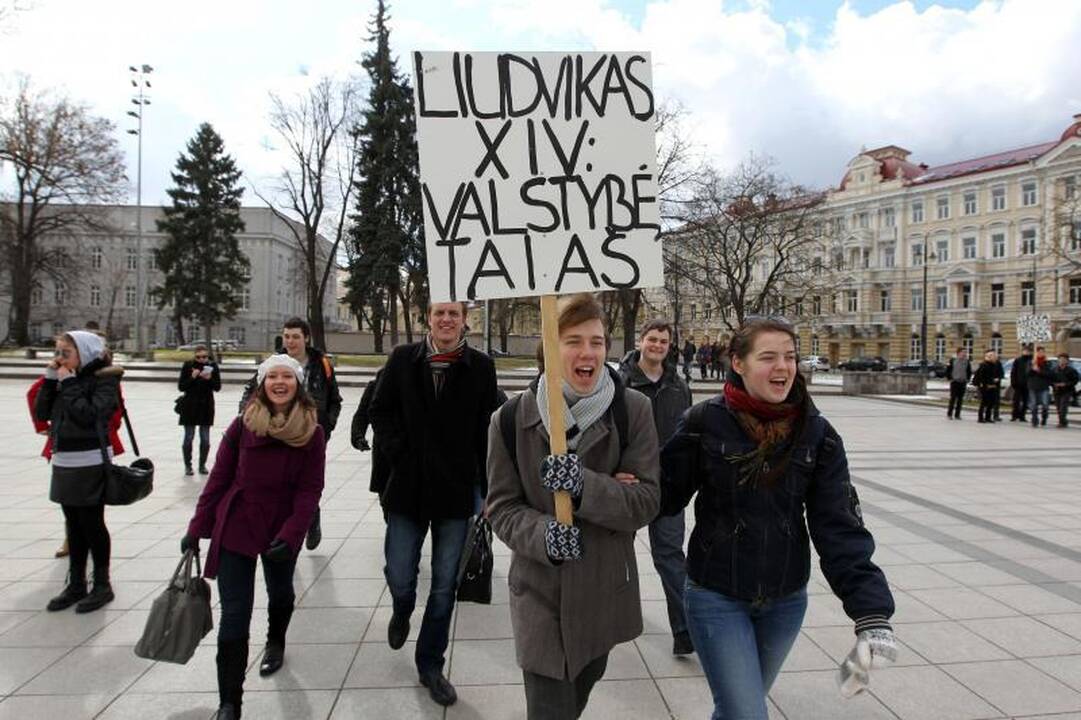Vilniaus gatvėse – studentų kova už savo teises