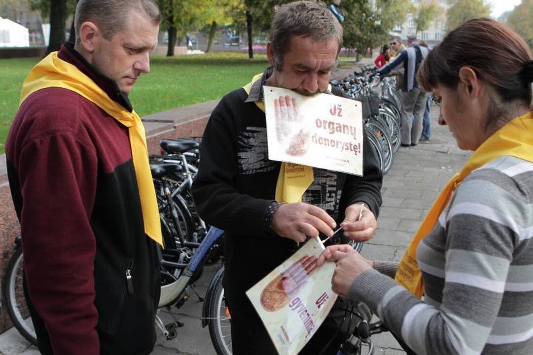 Klaipėdoje – dviračių žygis „Už organų donorystę! Už gyvenimą!“