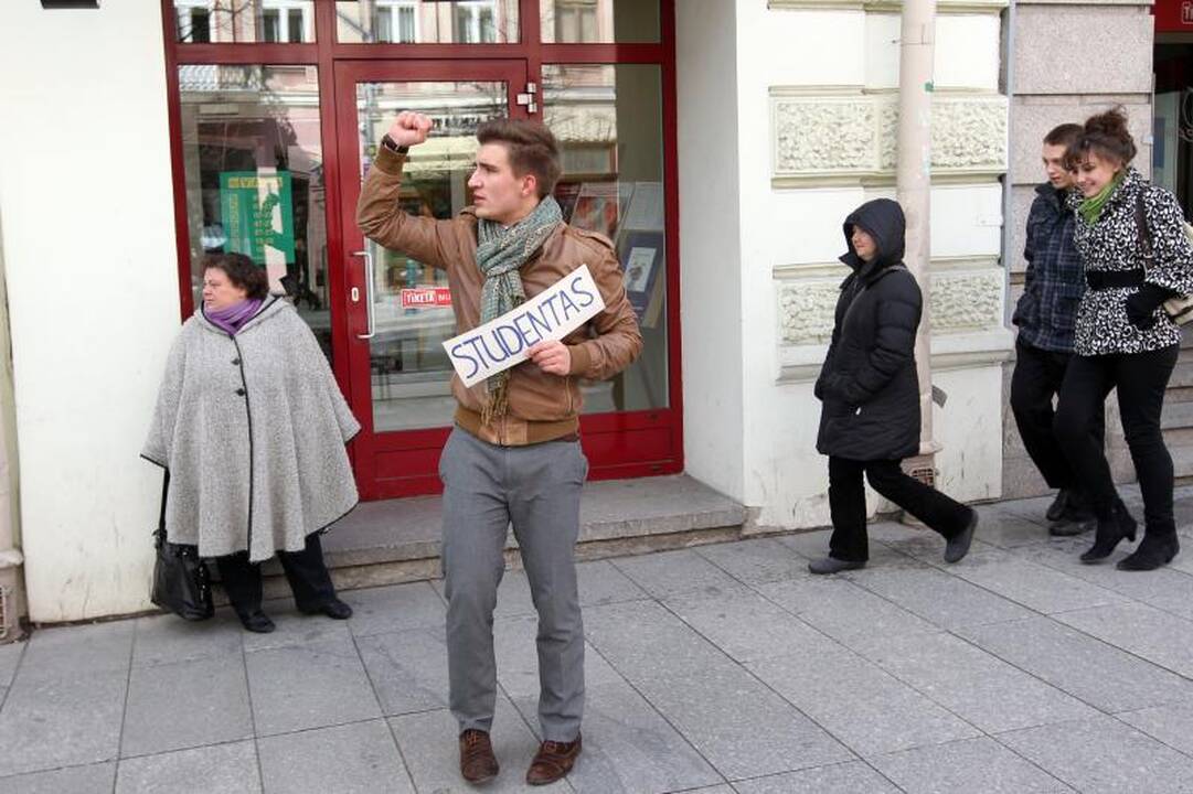 Vilniaus gatvėse – studentų kova už savo teises