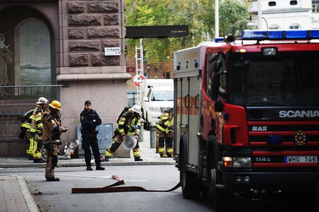 Dėl galimo sprogmens evakuota dalis Švedijos vyriausybės pastato