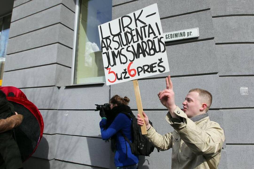Vilniaus gatvėse – studentų kova už savo teises