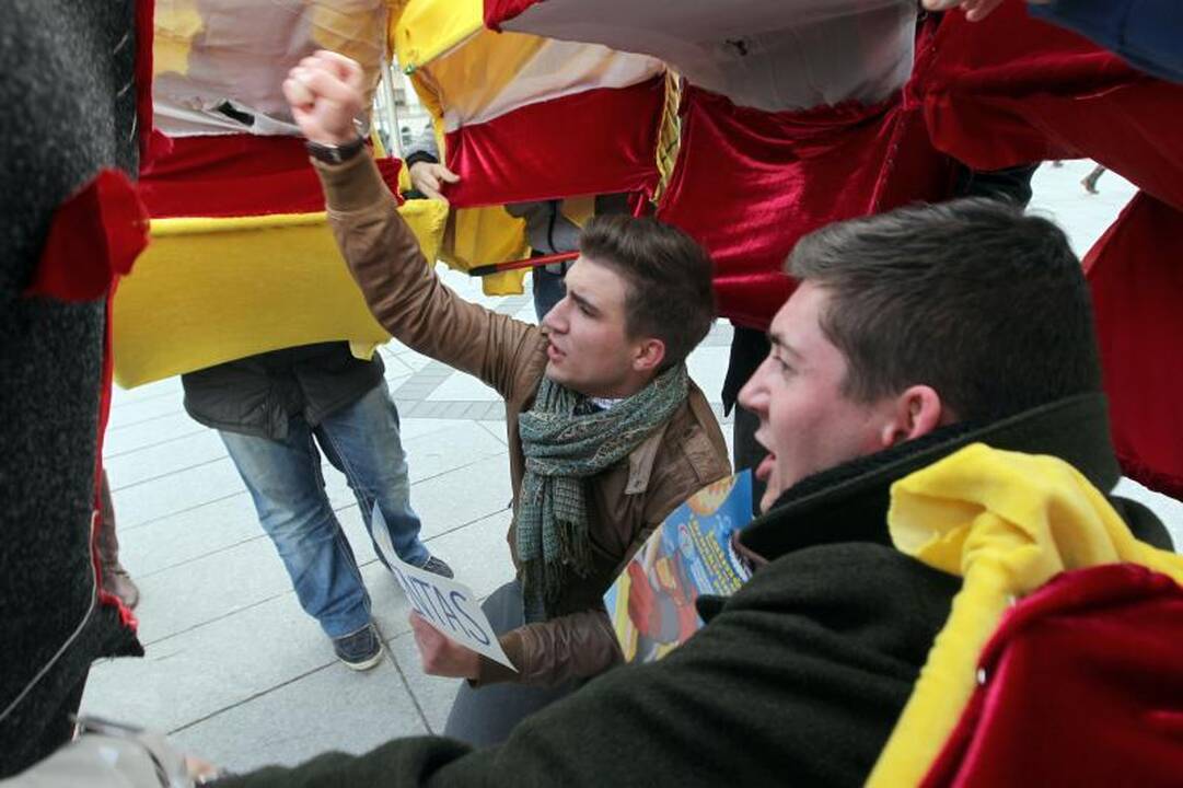 Vilniaus gatvėse – studentų kova už savo teises