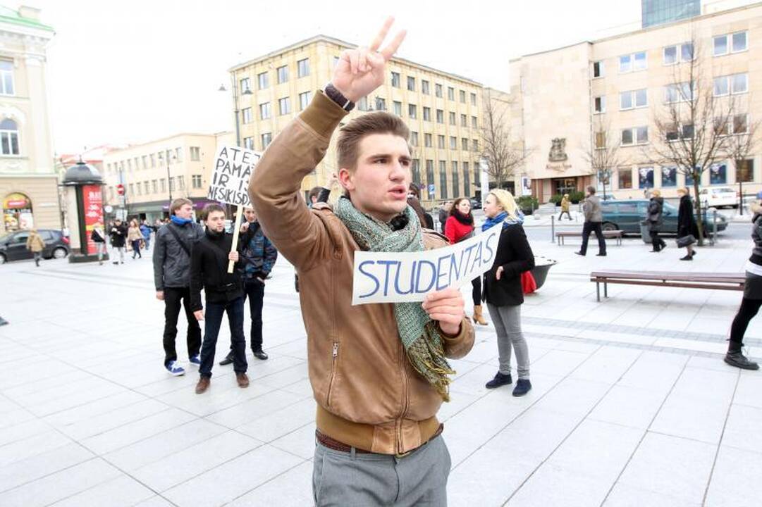 Vilniaus gatvėse – studentų kova už savo teises