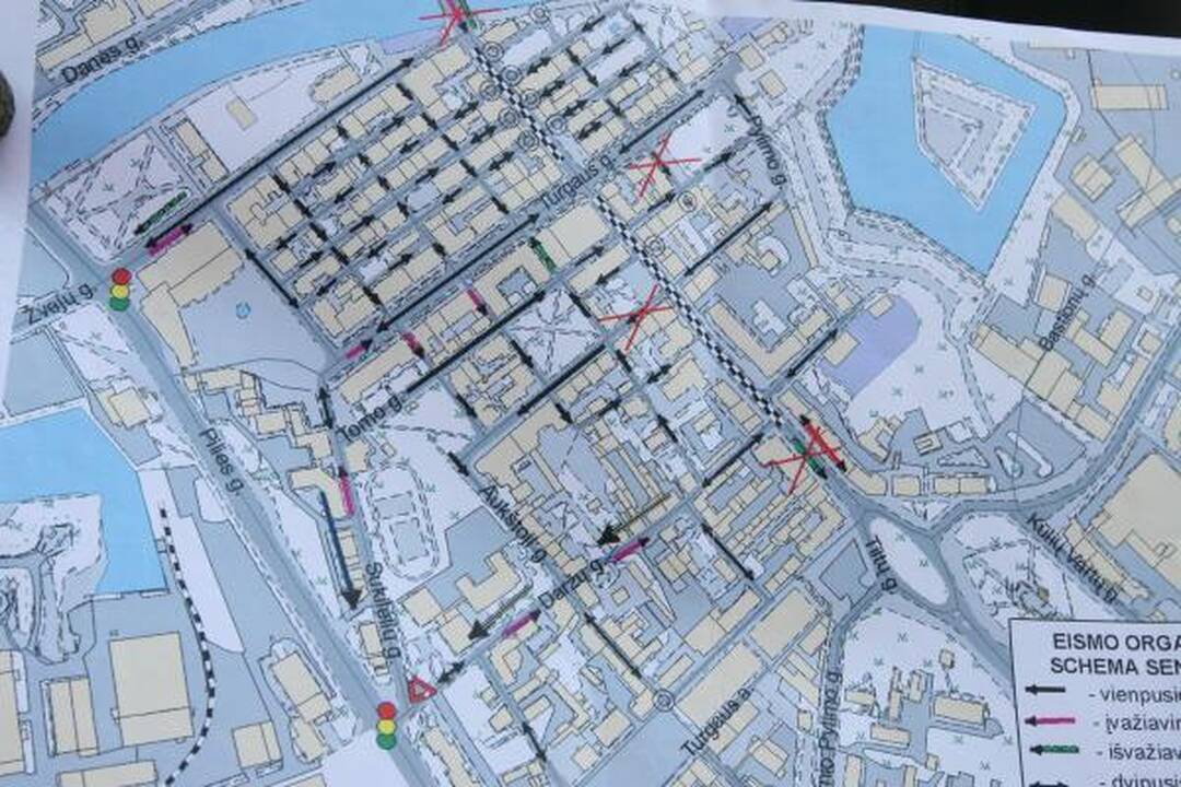 Pokyčiai senamiestyje: eismas Tiltų gatve jau draudžiamas