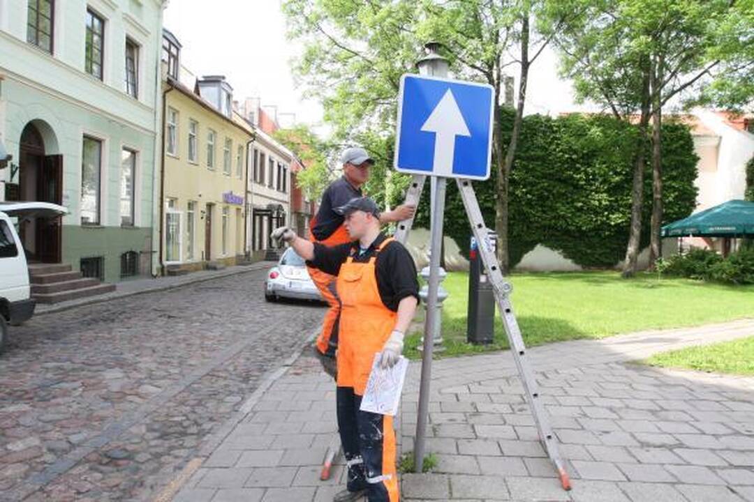 Pokyčiai senamiestyje: eismas Tiltų gatve jau draudžiamas