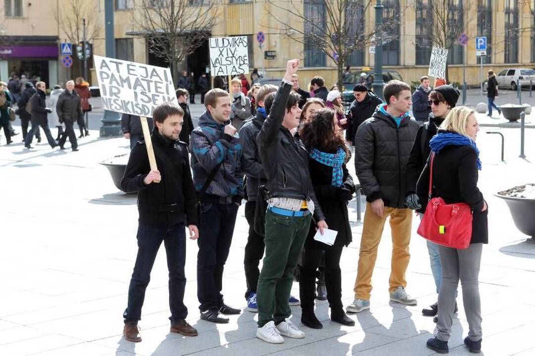 Vilniaus gatvėse – studentų kova už savo teises