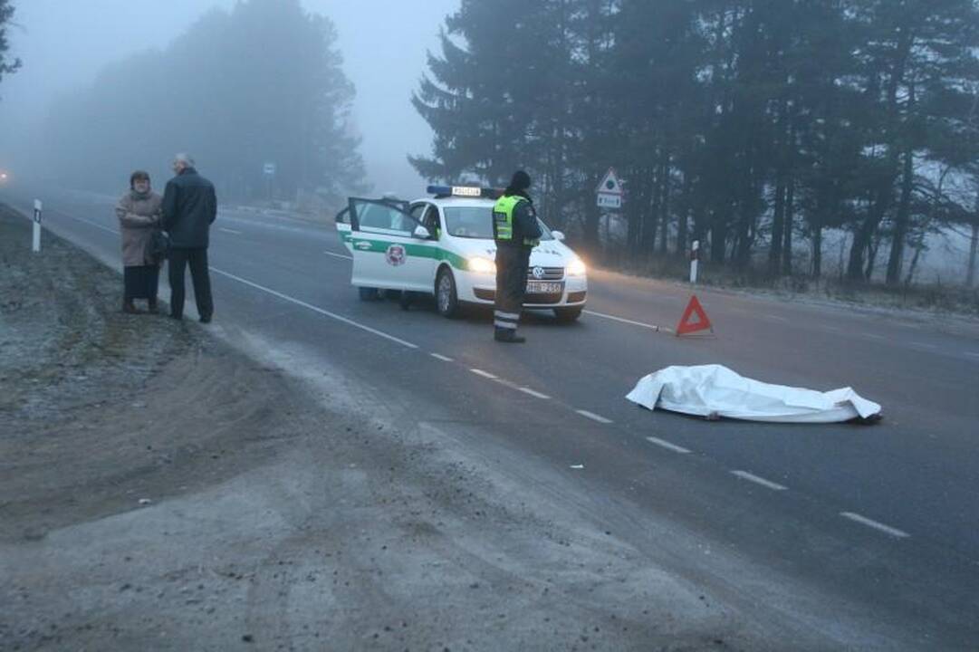 Mirtinai partrenktos pėsčiosios sugyventinis išvežtas į policiją