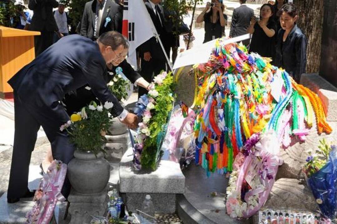 Hirosimos tragedijos metinėse pirmą kartą dalyvavo JAV
