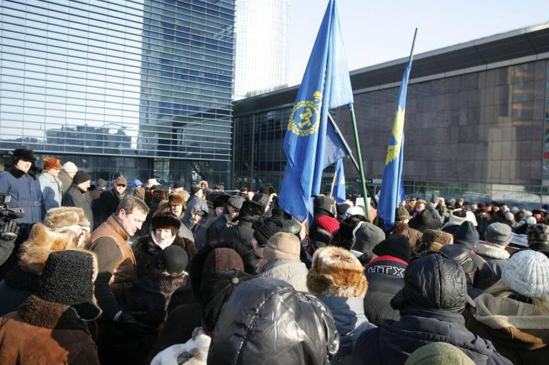 Akistatos su protestuotojais A.Zuokas nepabūgo