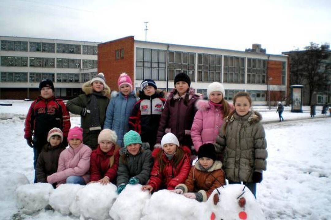 Sniego skulptūrų konkursas Vilniuje sulaukė susidomėjimo