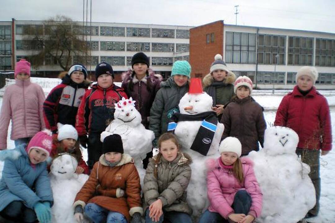 Sniego skulptūrų konkursas Vilniuje sulaukė susidomėjimo