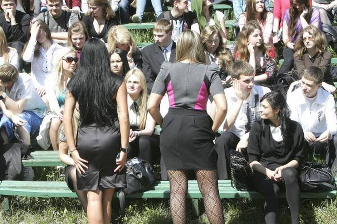 Kauno abiturientai įsiamžino bendroje nuotraukoje