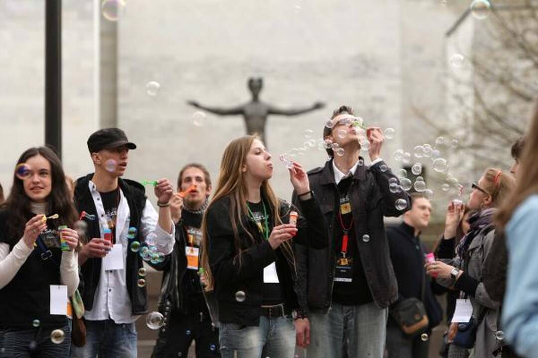 Muzikuoti išdrįso ir moksleiviai, ir pensininkai