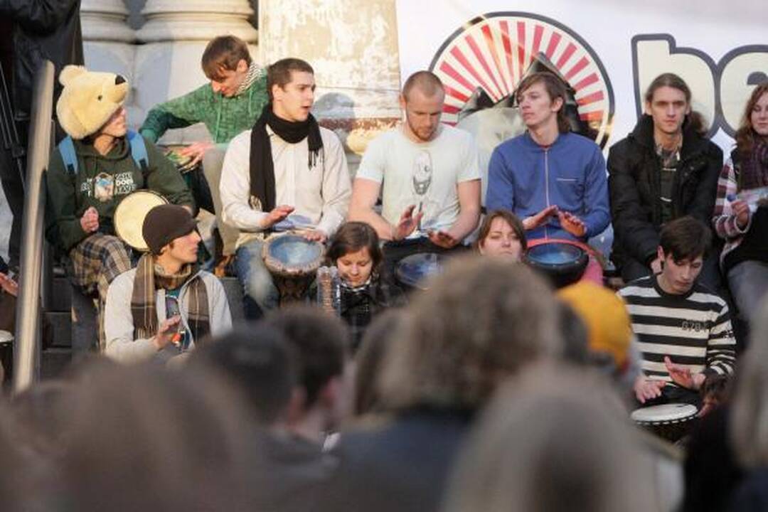 Muzikuoti išdrįso ir moksleiviai, ir pensininkai