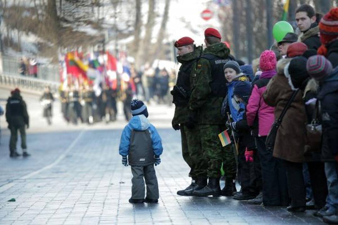 Gedimino prospektą užtvindė Kovo 11-osios minėjimo dalyviai
