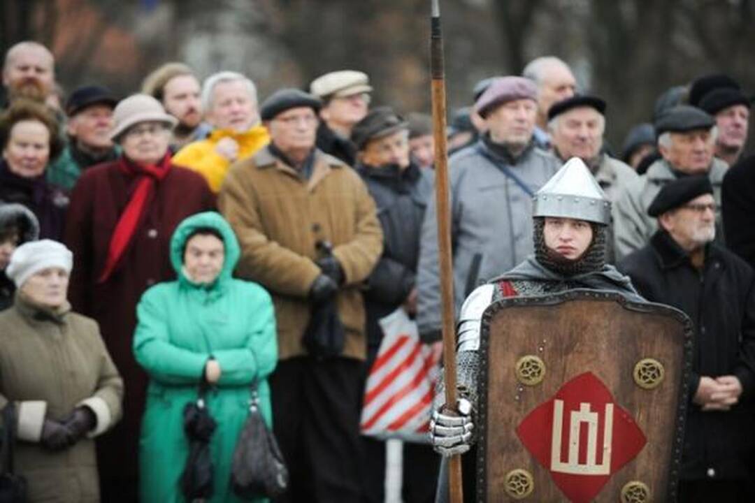 Vilniaus centre šventine rikiuote ir paradu paminėta Kariuomenės diena