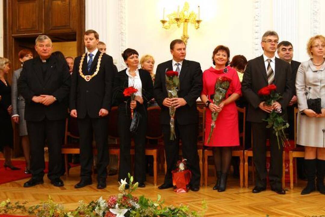 Rotušėje tuokėsi jos šeimininkas
