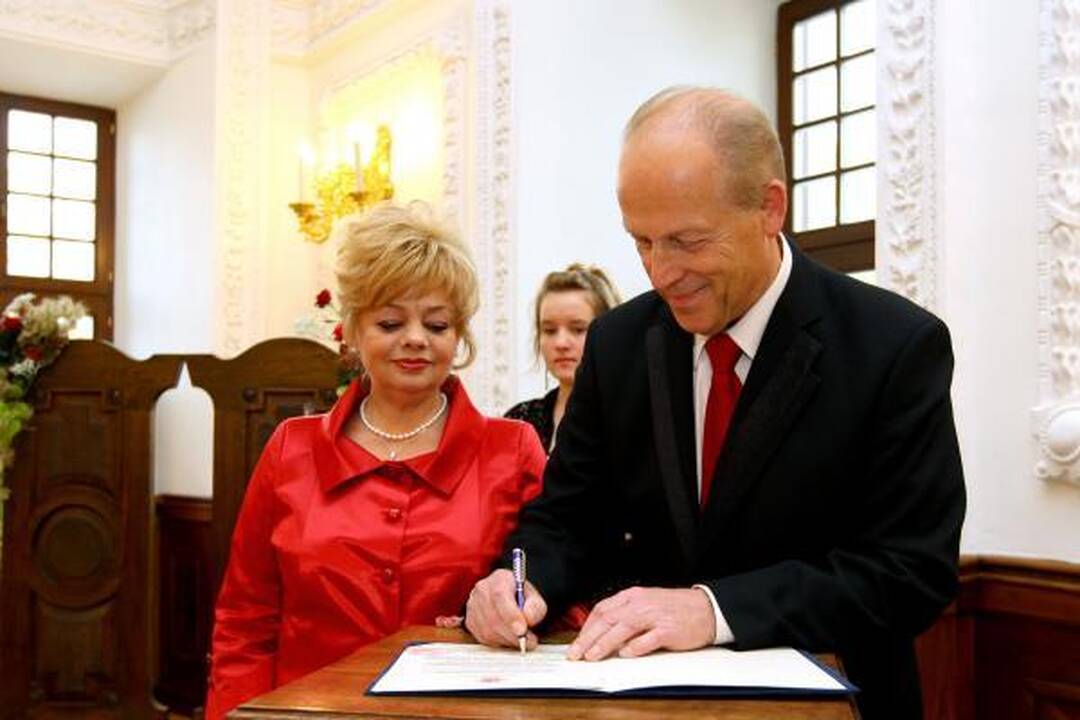 Rotušėje tuokėsi jos šeimininkas