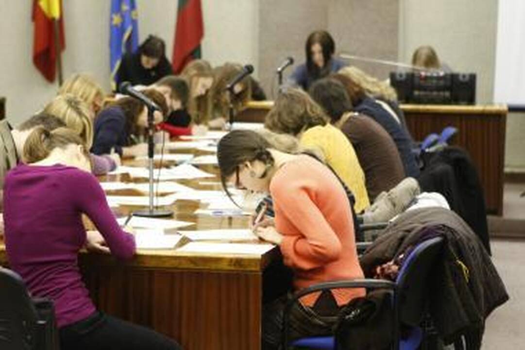 Nacionalinio diktanto finale - viena klaipėdietė