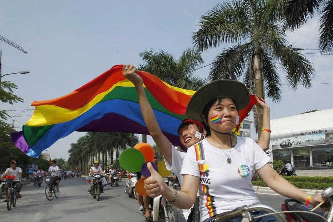 Vietname surengtas pirmasis gėjų paradas
