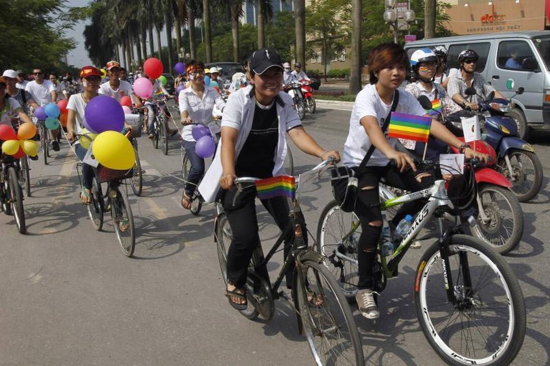 Vietname surengtas pirmasis gėjų paradas
