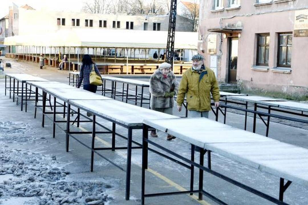 Sukilo uostamiesčio turgaus prekeiviai 