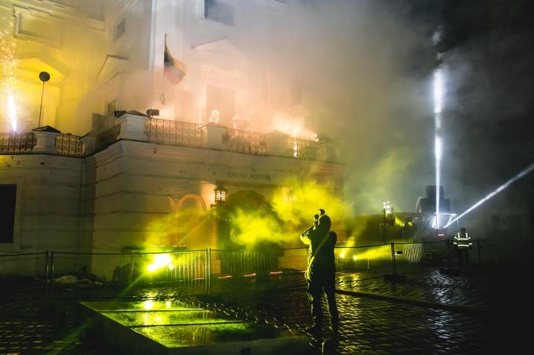 Kaunas pakiliai sutiko Naujuosius metus 