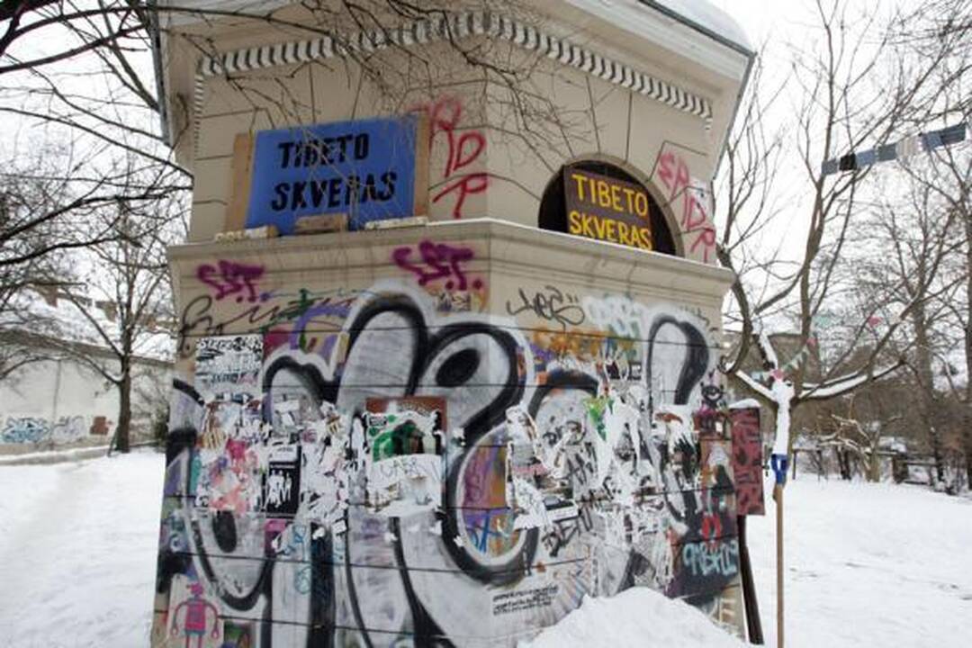 Agituojant už Tibeto skverą, Vilniuje surengtas specialus minėjimas