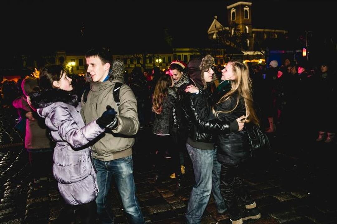 Kaunas pakiliai sutiko Naujuosius metus 